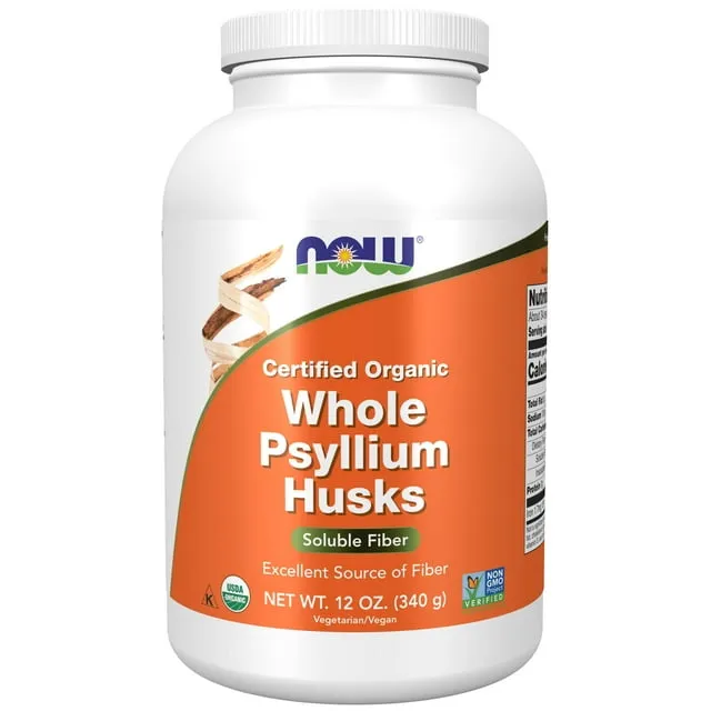 Now Foods - Organic Whole Psyllium Husks - 12 oz.