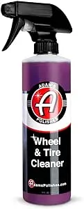 Adam’s Wheel & Tire Cleaner - A Chemical Formula That Combines Our Wheel Cleaner & Tire & Rubber Into an All in One Formula - Works On Alloy Chrome Aluminum Clear-Coated Painted Rims (16oz)