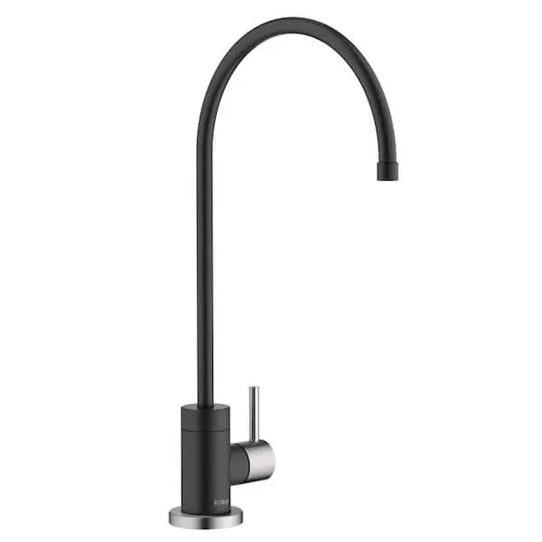 Kraus Purita 100% Lead-Free Kitchen Water Filter Faucet - Stainless Steel/Matte Black