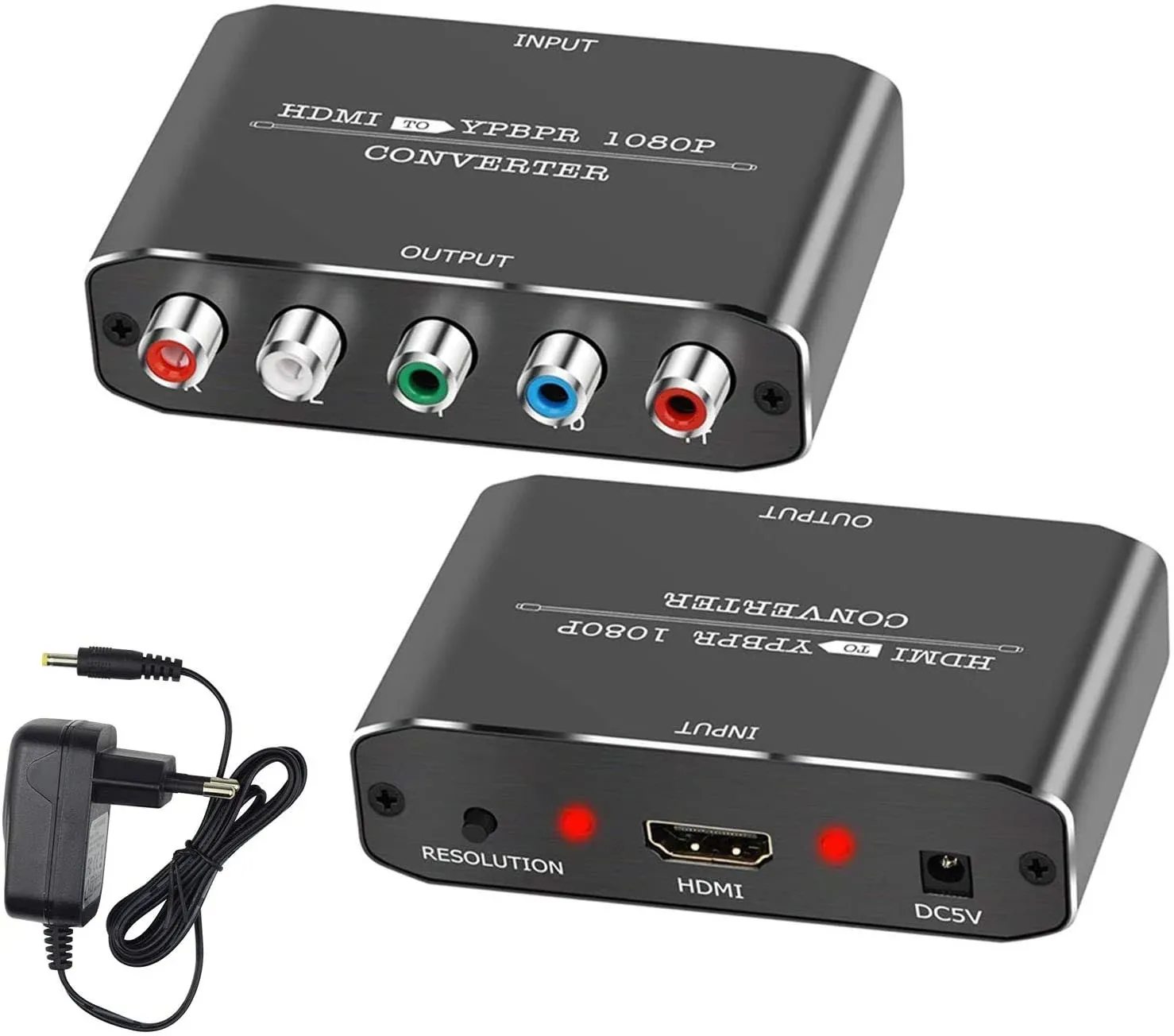 HDMI to Component Vedio Converter,Muos<wbr/>u HDMI to Ypbpr Scaler HDMI Input to Compo