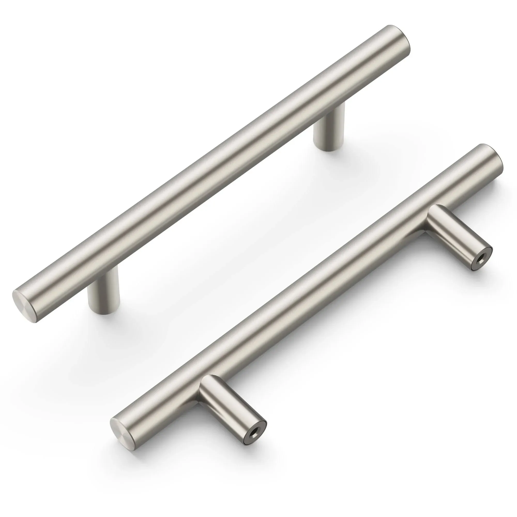 Heritage Designs 3-3/4-in (96mm) Center-to-Center Satin Nickel Drawer Bar Pull ...