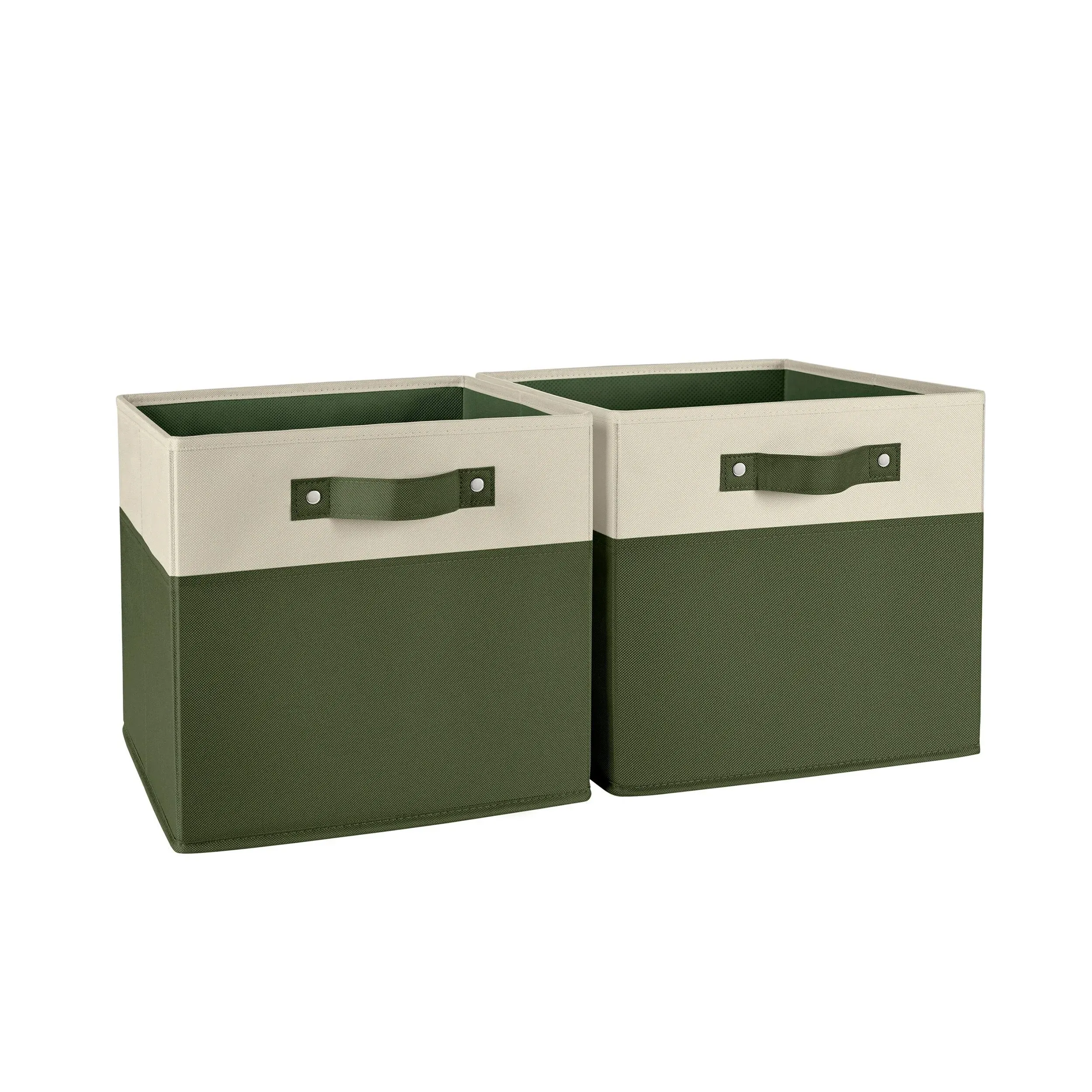 RiverRidge Home Kids 2pc 10.5in Two-Tone Folding Storage Bin Set