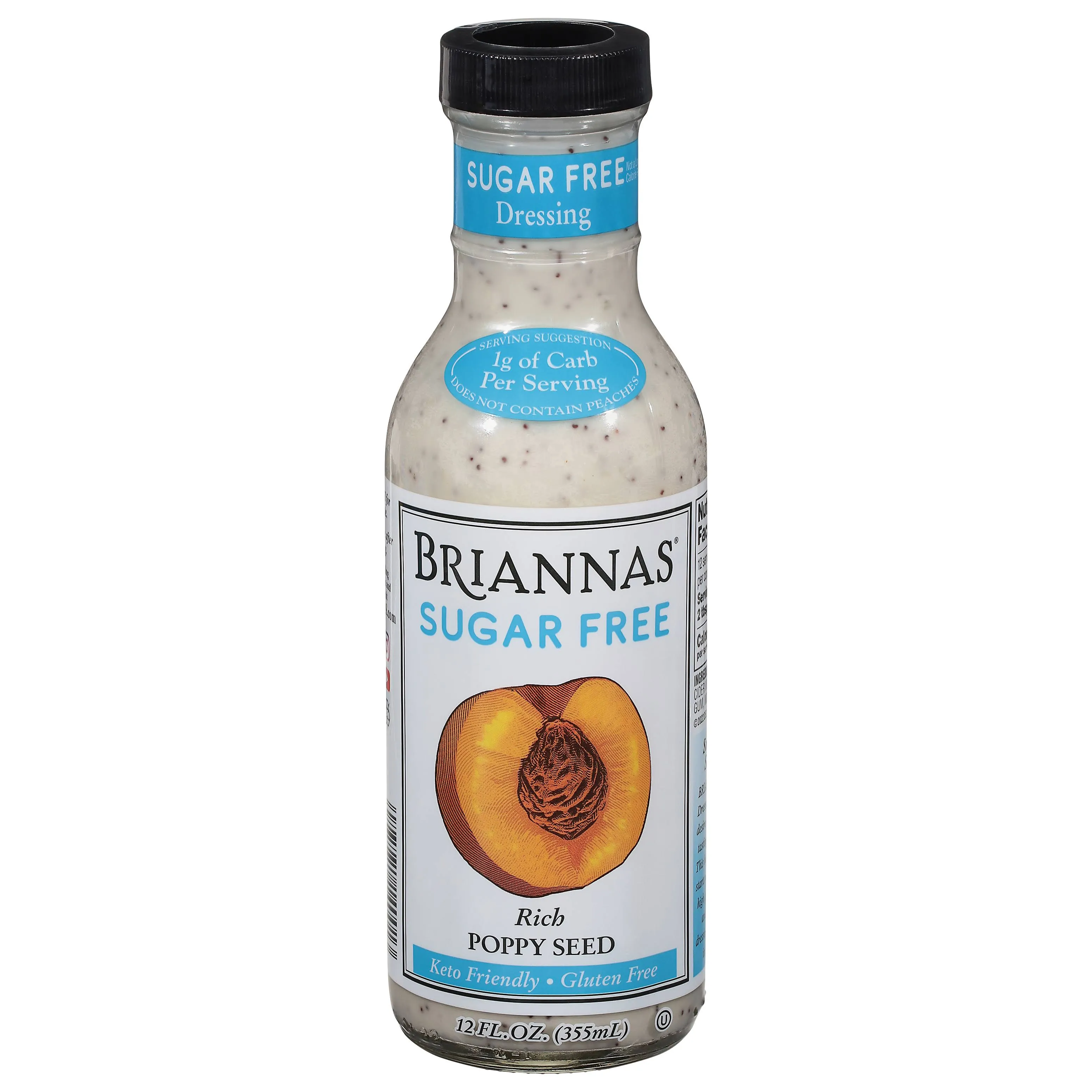 BRIANNAS Sugar Free Rich Poppy Seed Dressing