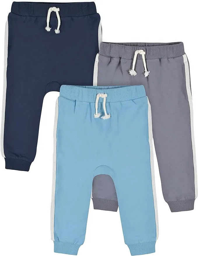 Gerber Baby & Toddler Boy Premium Jogger, 3-Pack, Sizes Newborn - 5T