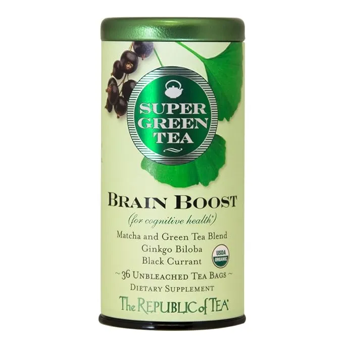 The Republic of Tea Organic Brain Boost SuperGreen Tea Bags