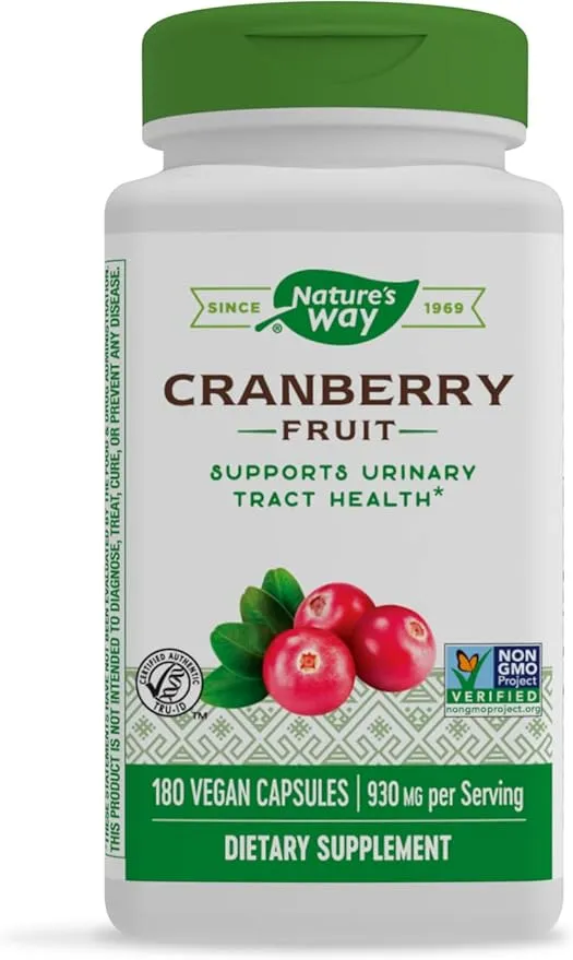 Nature's Way, Cranberry Fruit, 465 mg, 100 Vegan Capsules