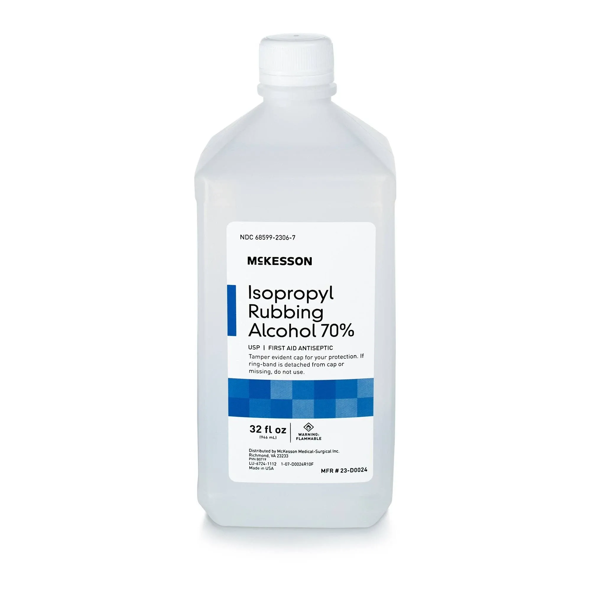 McKesson 70% Isopropyl Rubbing Alcohol - First Aid Antiseptic - 32 oz, 1 Count