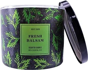 White Barn Bath & Body Works Fresh Balsam Scented Candle 3 Wick 14.5OZ