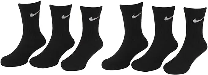 Nike Dri-FIT Little Kids' Crew Socks (6 Pairs)