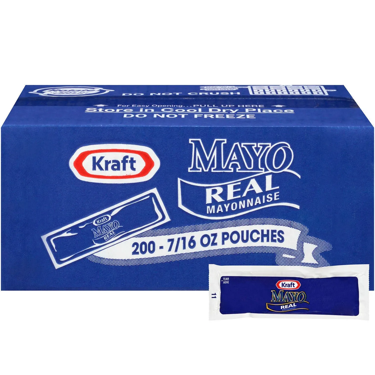 Kraft Mayo Real Mayonnaise (0.44 oz. Packets, 200 Ct.)