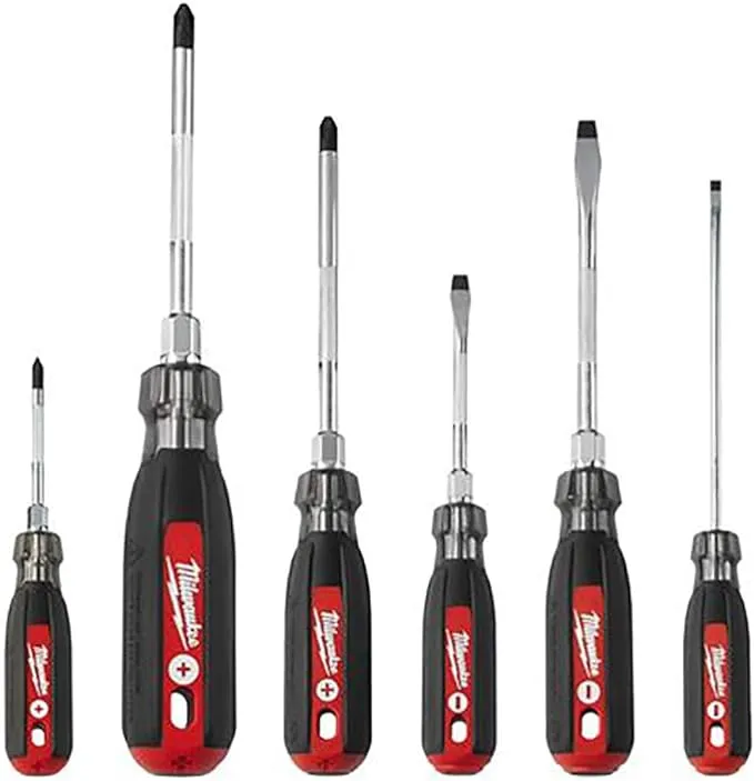 Milwaukee 6Pc Cushion Grip Screwdriver Kit 