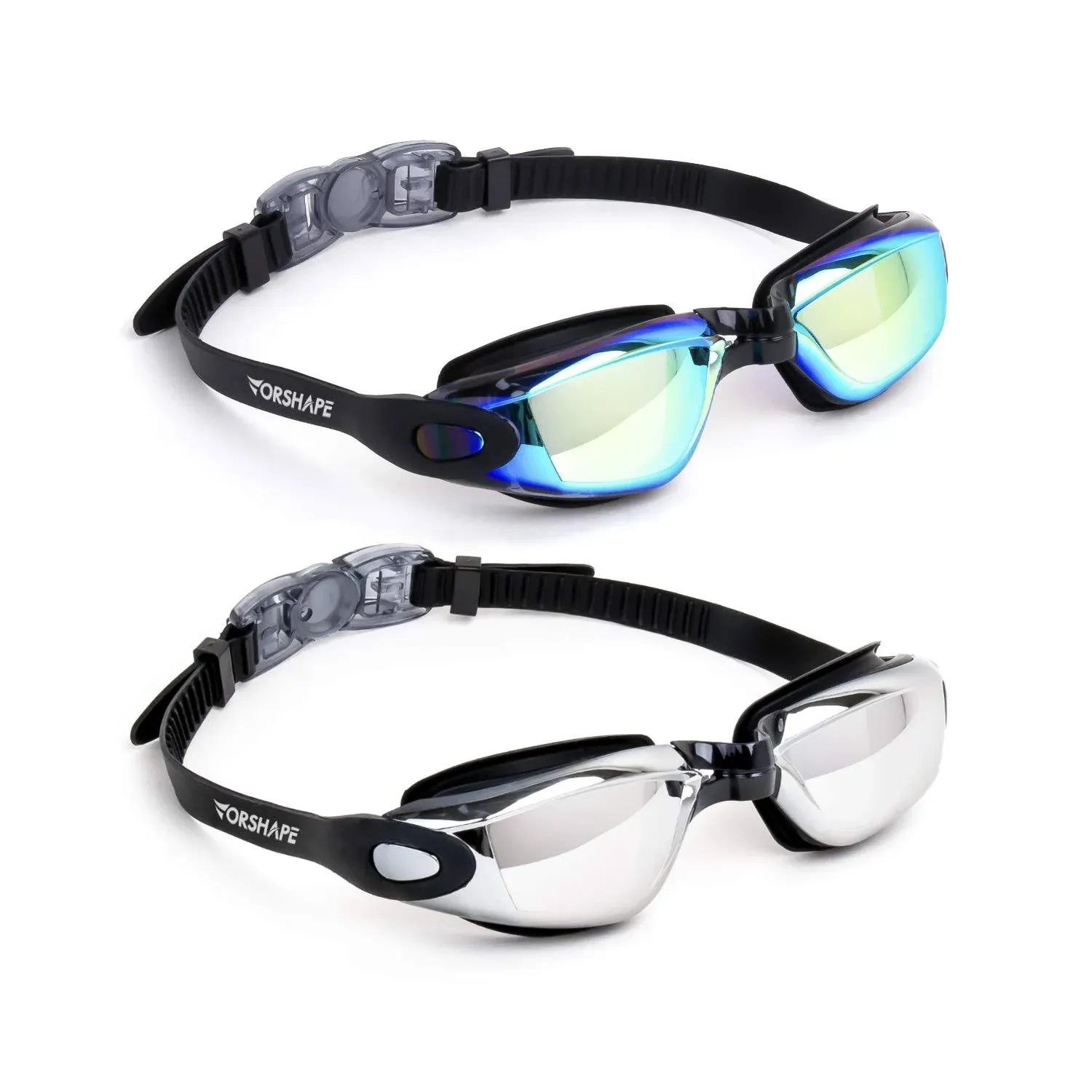 Swim Goggles Pack of 2 Swimming Goggle No Leaking Adult Men Women Youth