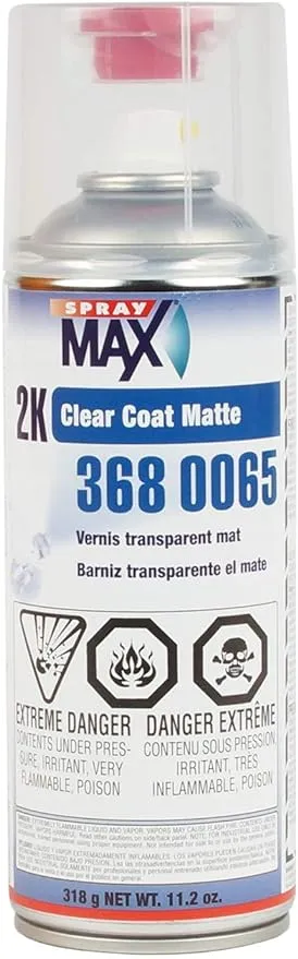 SprayMax 3680065 2K Matte Clear Coat Aerosol