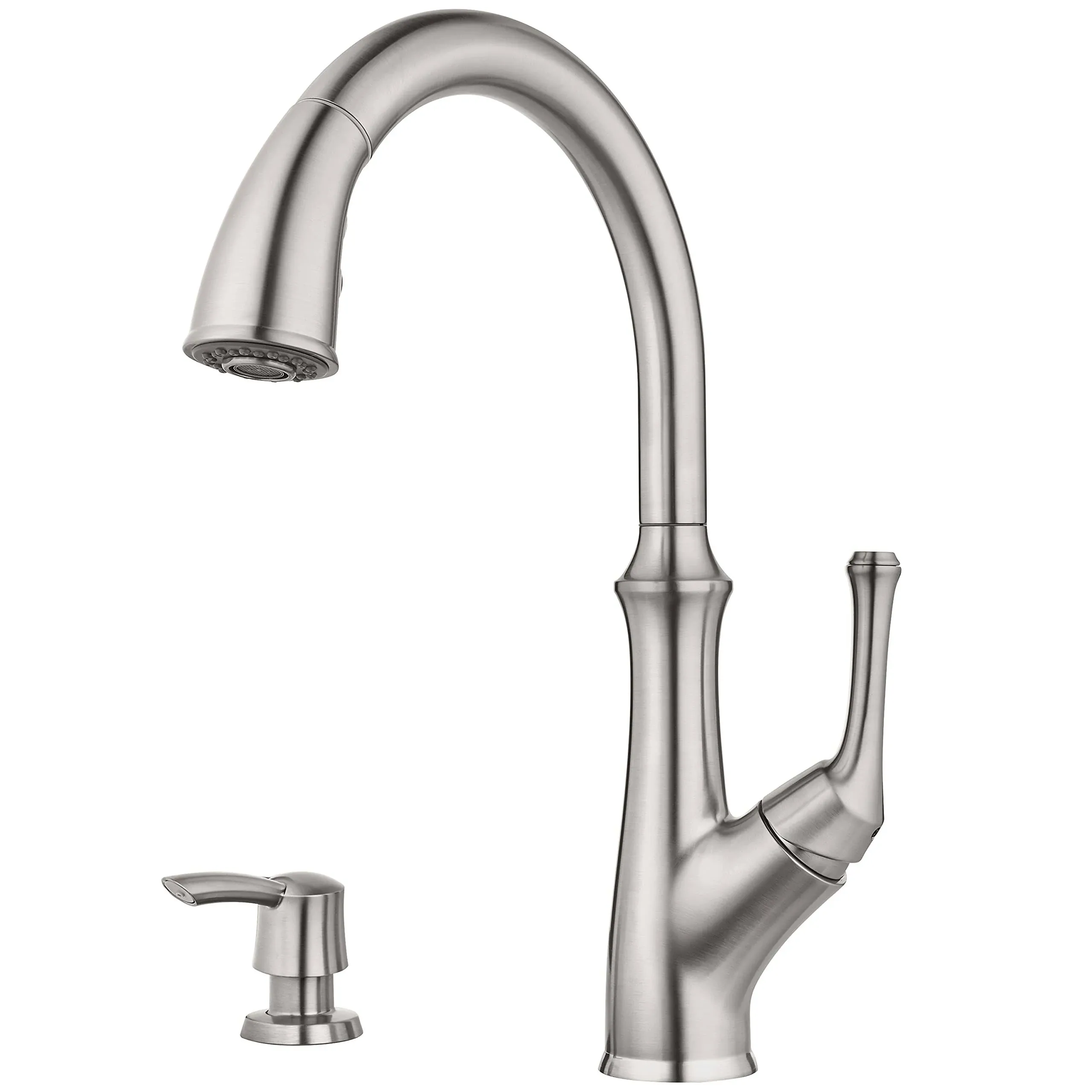 Pfister Tamera 1-handle Pulldown Faucet &amp; Soap Dispenser, Stainless Steel Finish