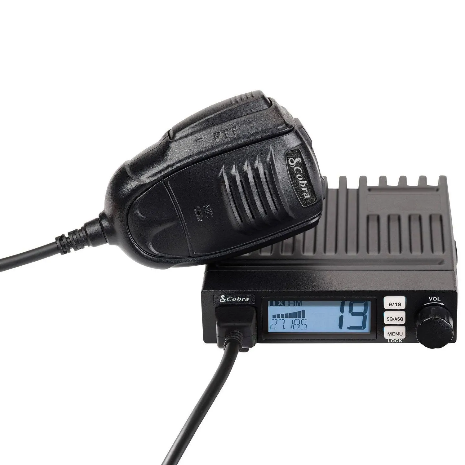 Cobra 19 MINI Recreational CB Radio - 40 Channels, Travel Essentials, Time Out Timer, VOX, Auto Squelch, Auto Power, Instant Channel 9/19, 4-Watt Output, Easy to Operate, Black