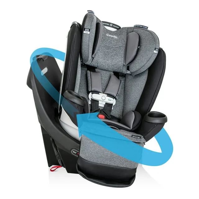 Evenflo Gold Revolve360 Extend All-in-One Rotational Car Seat with SensorSafe (Moonstone GRAY)