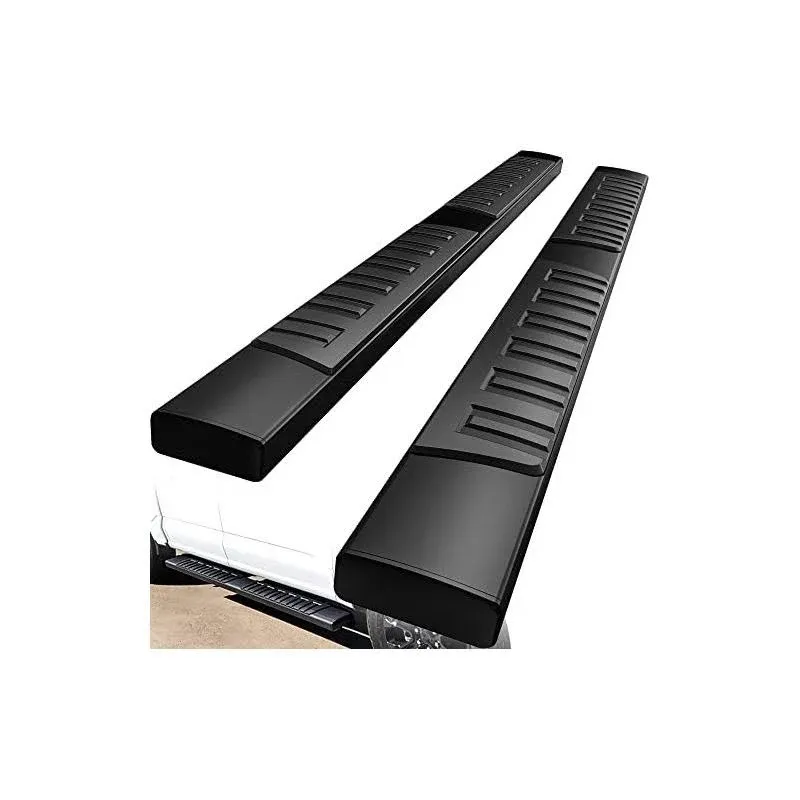 YITAMOTOR Running Boards 6 inches OE Style Aluminum Side Steps, Nerf Bars, Compatible with 2007-2018 Chevy Silverado/GMC Sierra 1500 & 2007-2019 2500HD/3500HD Crew Cab (Gas Engine ONLY), Black