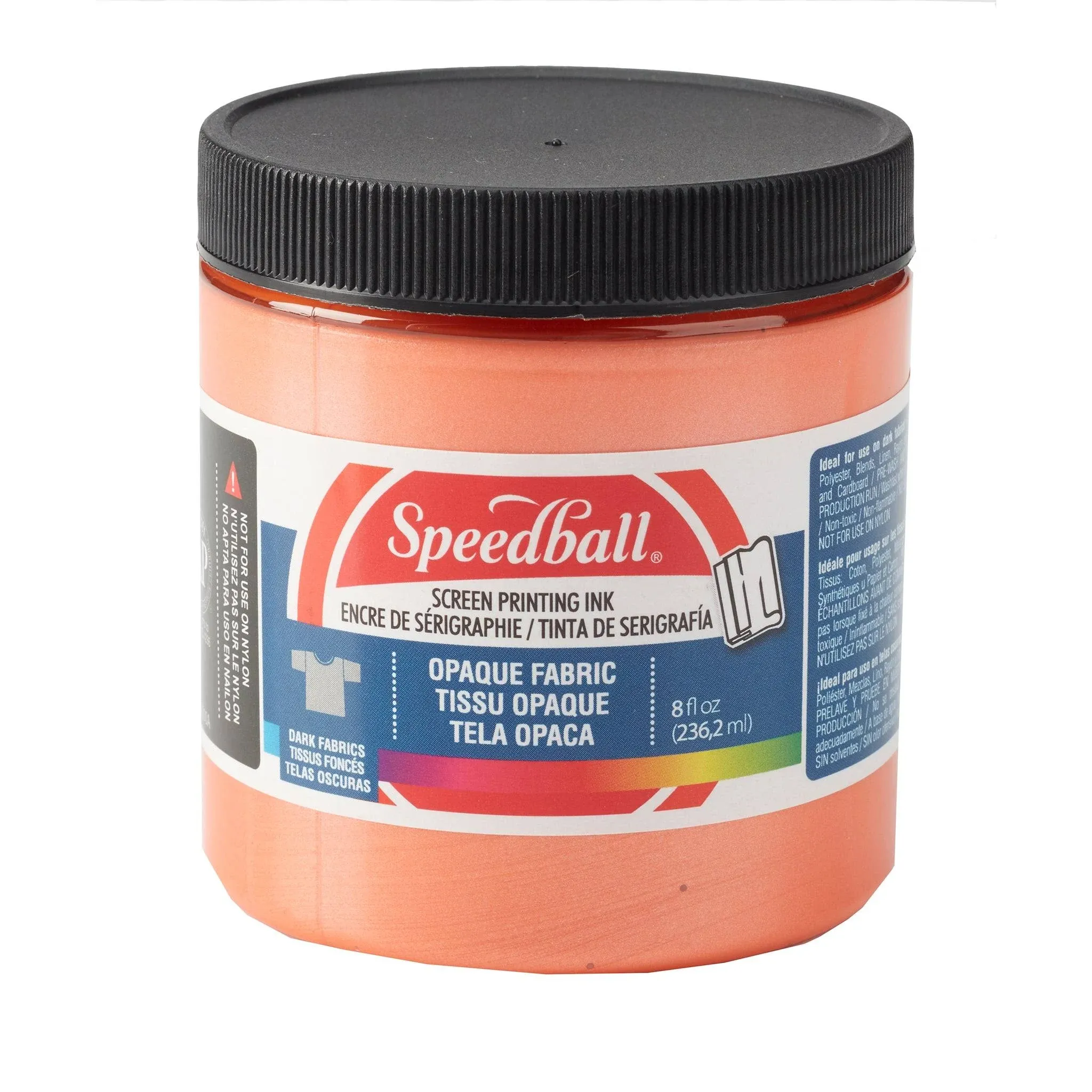 Speedball Fabric Screen Printing Ink - Sherbert (Opaque), 8 oz, Jar