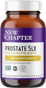 New Chapter Prostate 5LX, Saw Palmetto Blend, Vegetarian Capsules - 60 count