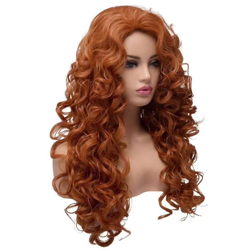 BESTung Women's Long Hair Curly Wavy Full Head Halloween Cosplay Costume Party Hairpiece