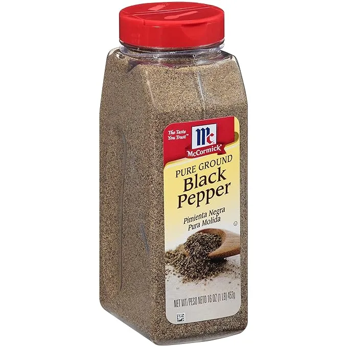 Mccormick Black Pepper, Pure Ground - 16 oz