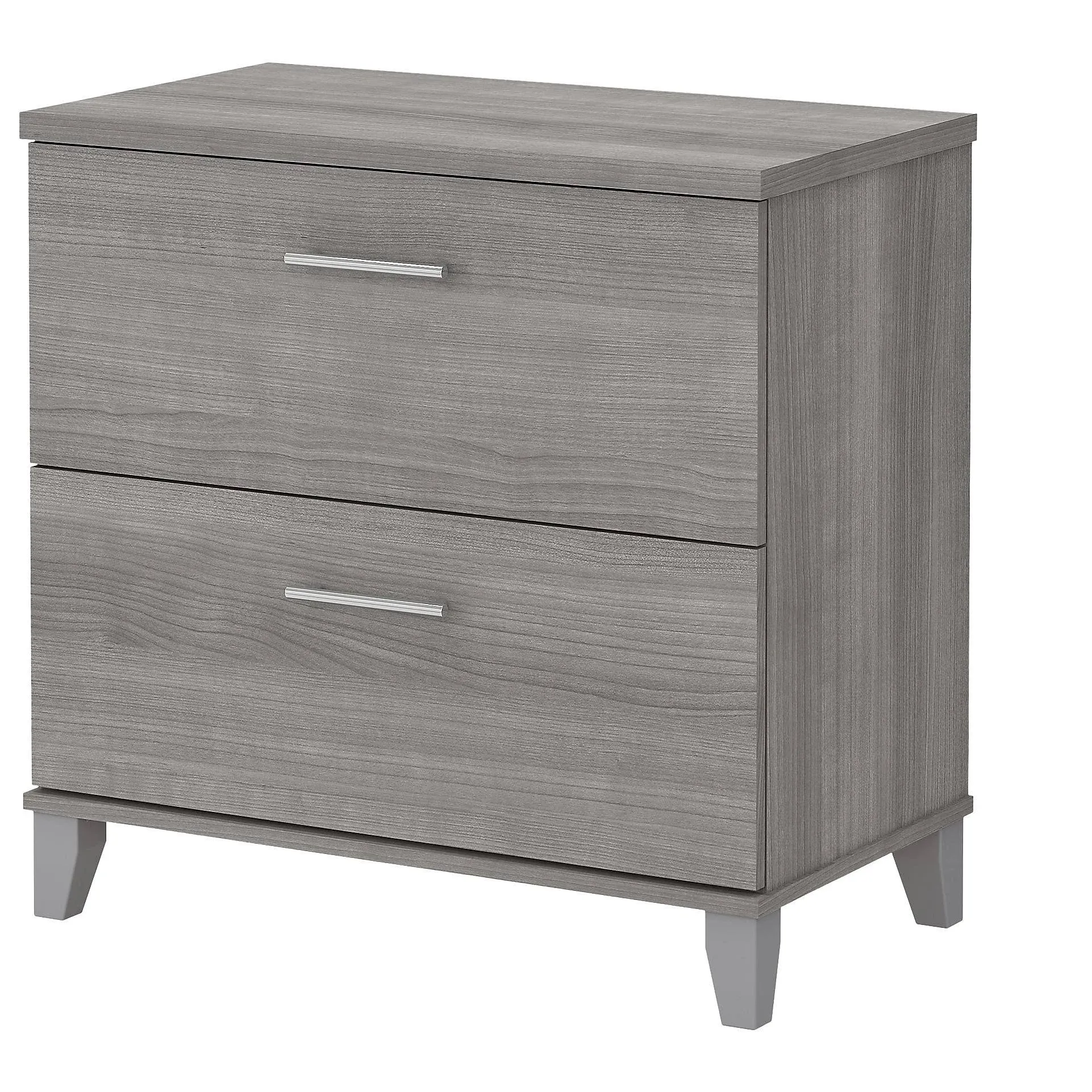 Bush Furniture Somerset 2 Drawer Lateral File Cabinet, Platinum Gray