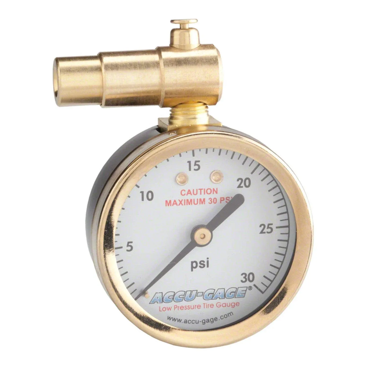 Meiser - Presta-Valve Dial Gauge with Pressure Relief: 60psi