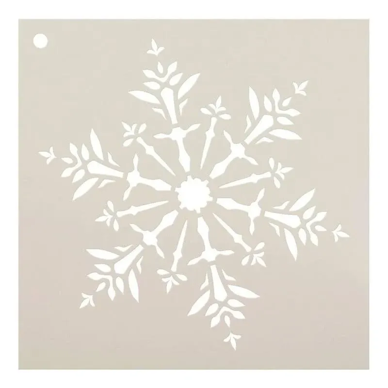 Delicate Snowflake Stencil - 6 x 6 - Stcl952_2 by StudioR12