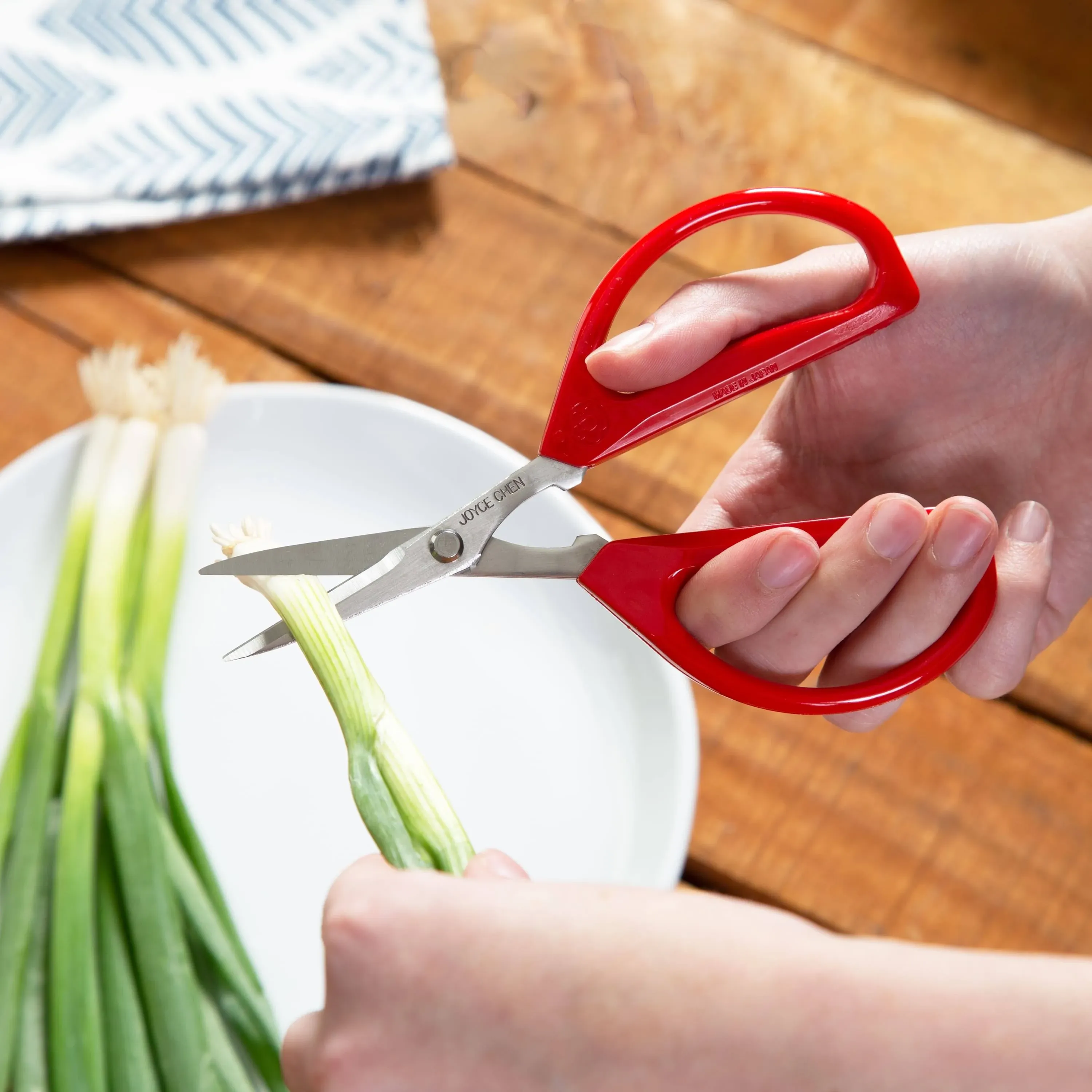 Joyce Chen Original Unlimited Kitchen Scissors All Purpose Kitchen Shears With Comfortable Handles, Red, 2 Pack