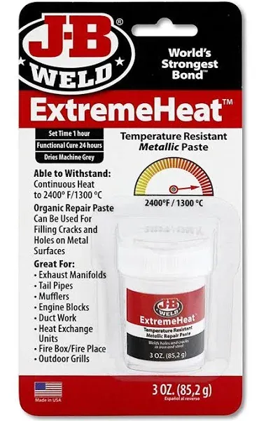 J-B Weld Extreme Heat High Temperature Resistant Metallic Paste 3oz at AutoZone