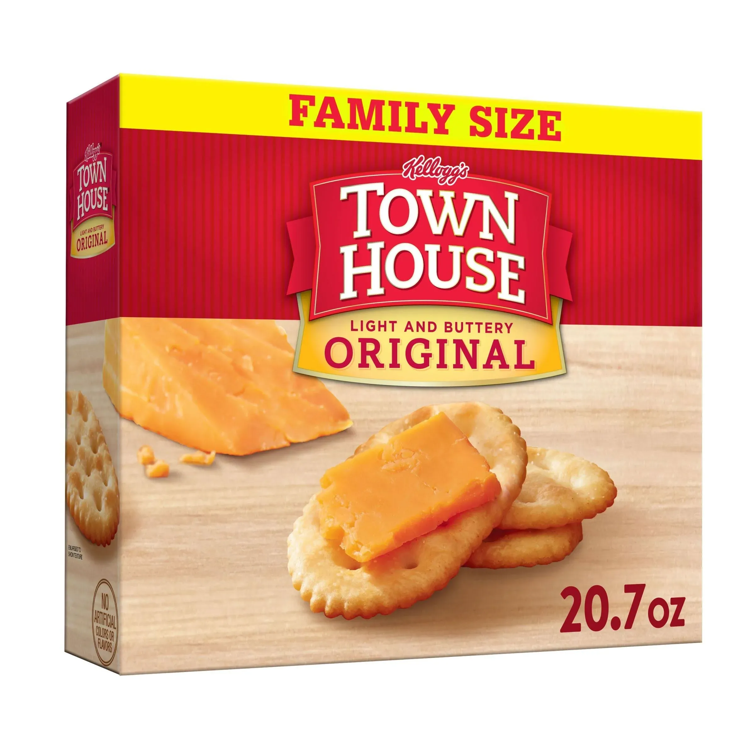 Town House Oven Baked Crackers, Lunch Snacks, Snack Crackers, Family Size, Or...