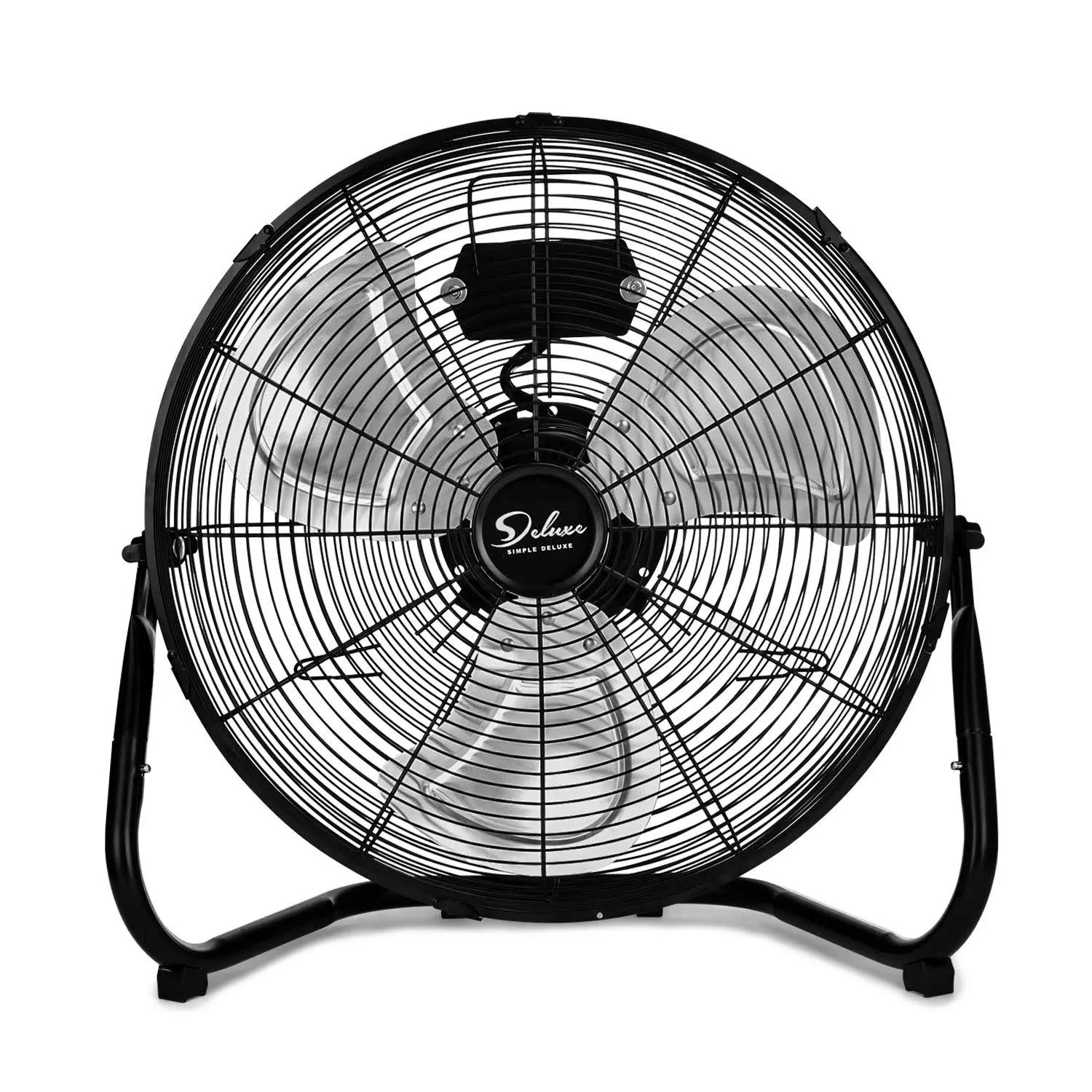 Simple Deluxe 3-Speed High Velocity Heavy Duty Metal Industrial Floor Fans