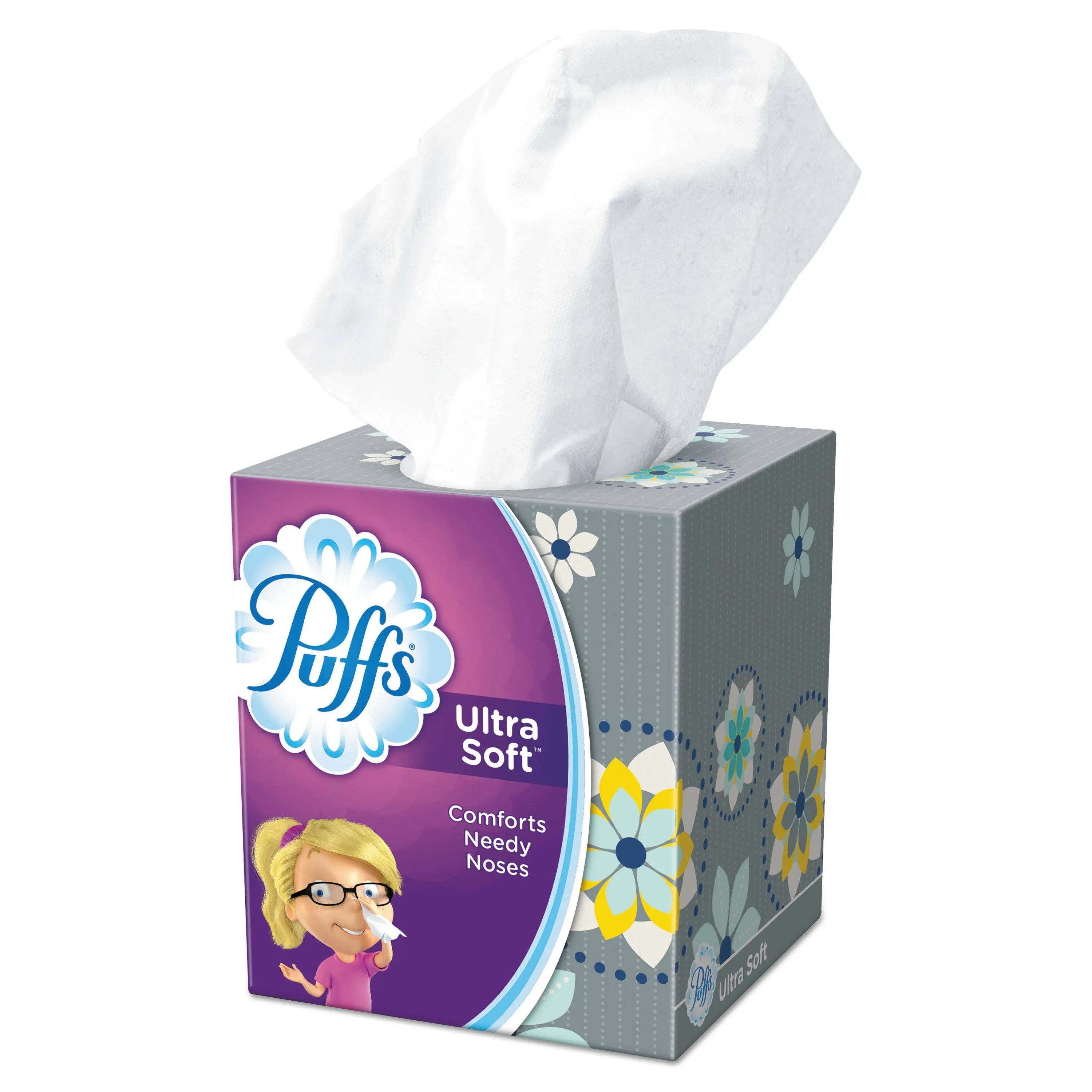 Puffs Ultra Soft & Strong Facial Tissues - 56 Sheets/Box, 24 Boxes/Carton