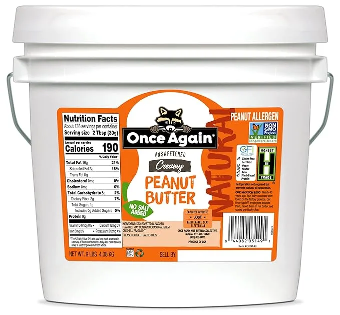 Once Again Creamy Organic Peanut Butter