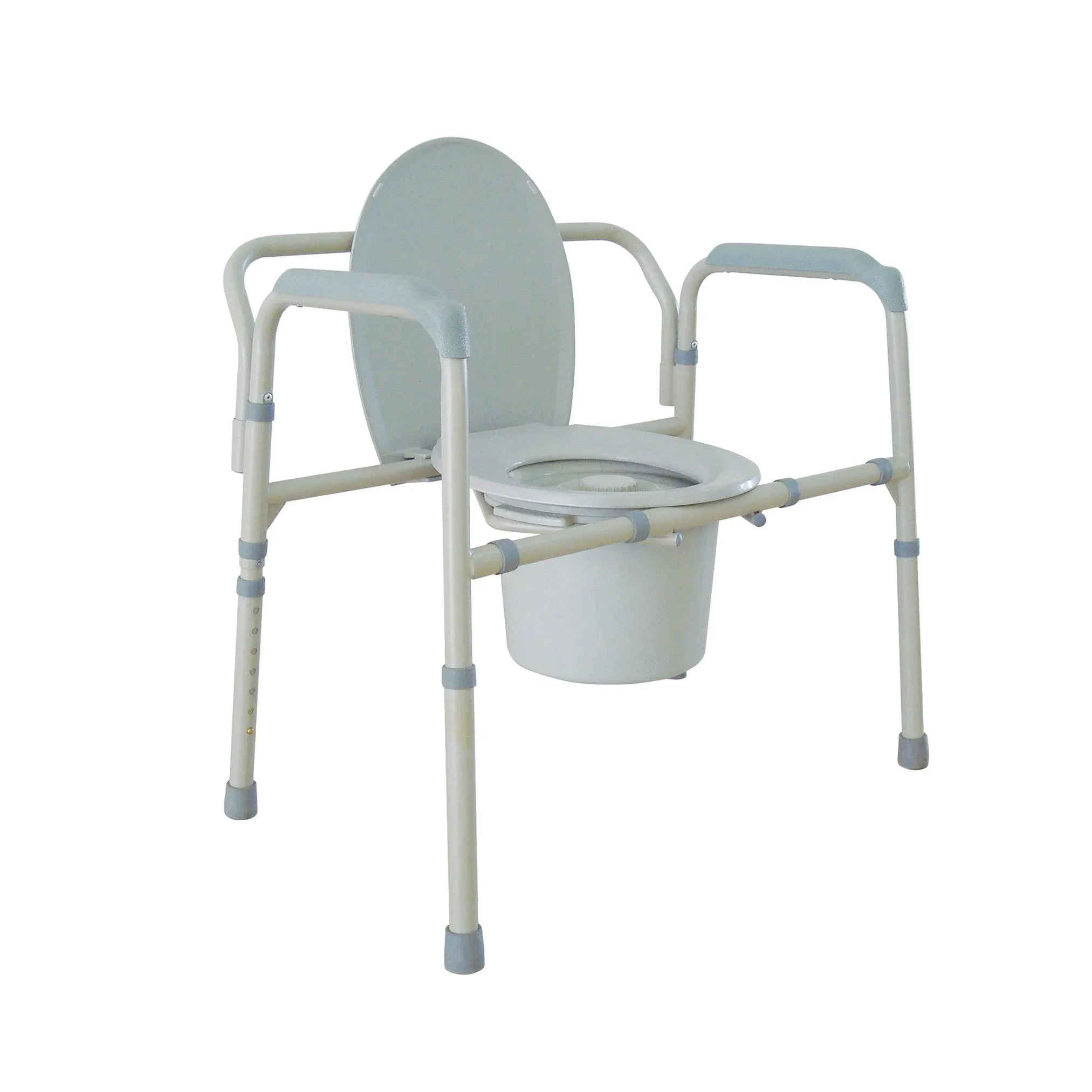 Drive Medical Gray Plastic Freestanding Shower Chair | 11117N-1