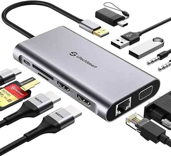 UtechSmart 11 in 1 USB Docking Station