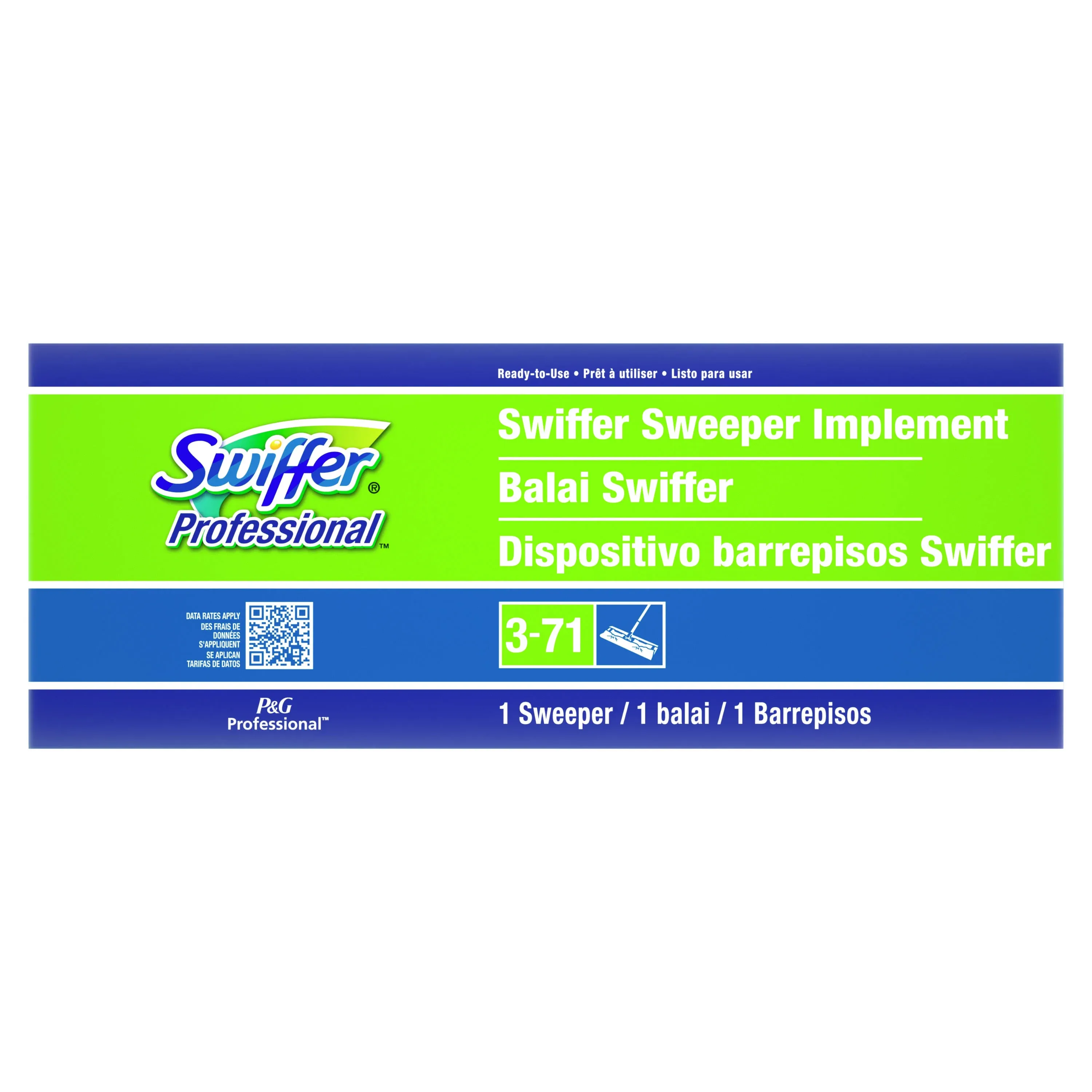 Swiffer Sweeper - 10&#034; Width - Swivel Head, Lightweight - 1 Carton -