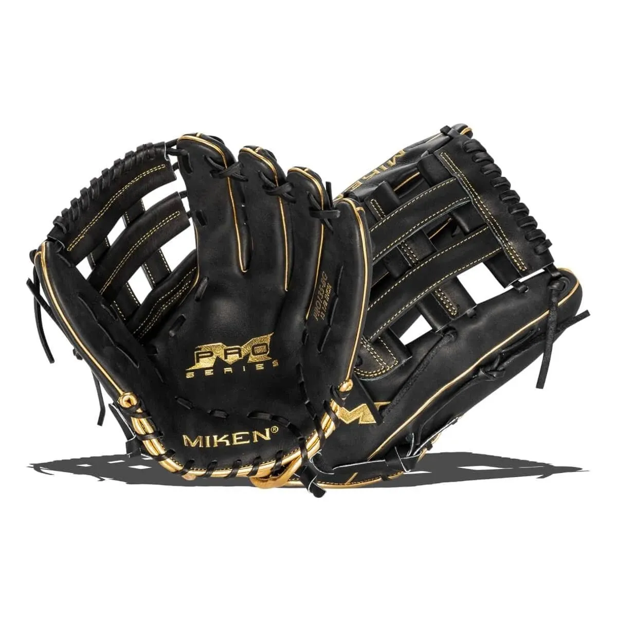 13.5 Inch Miken Gold Pro Series Adult Slowpitch Softball Glove PRO135BG