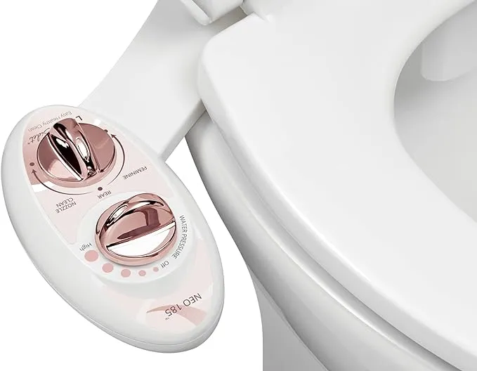 Luxe Bidet Neo 185 - Self-Cleaning, Dual Nozzle, Non-Electric Bidet