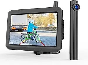 AUTO-VOX Wireless Backup Camera for Car, 3Mins DIY Installation, Back Up Camera Systems for Truck with Rechargeable Battery-Powered, Super Night Vision Rear/Front View with 5'' Monitor -TW1