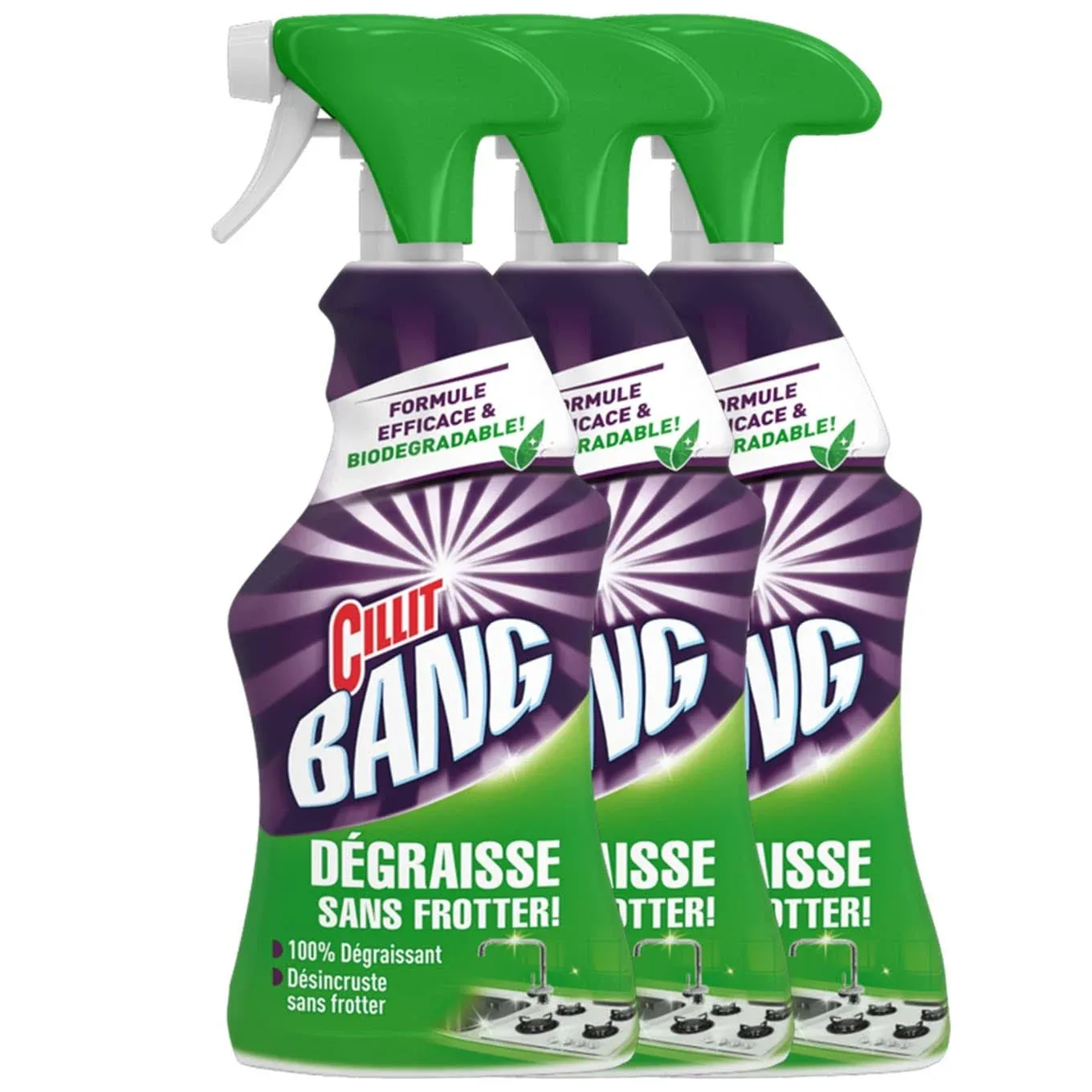 Cillit Bang Powerful Degreaser Spray 750\xa0ml\xa0–\xa0Pack of 3