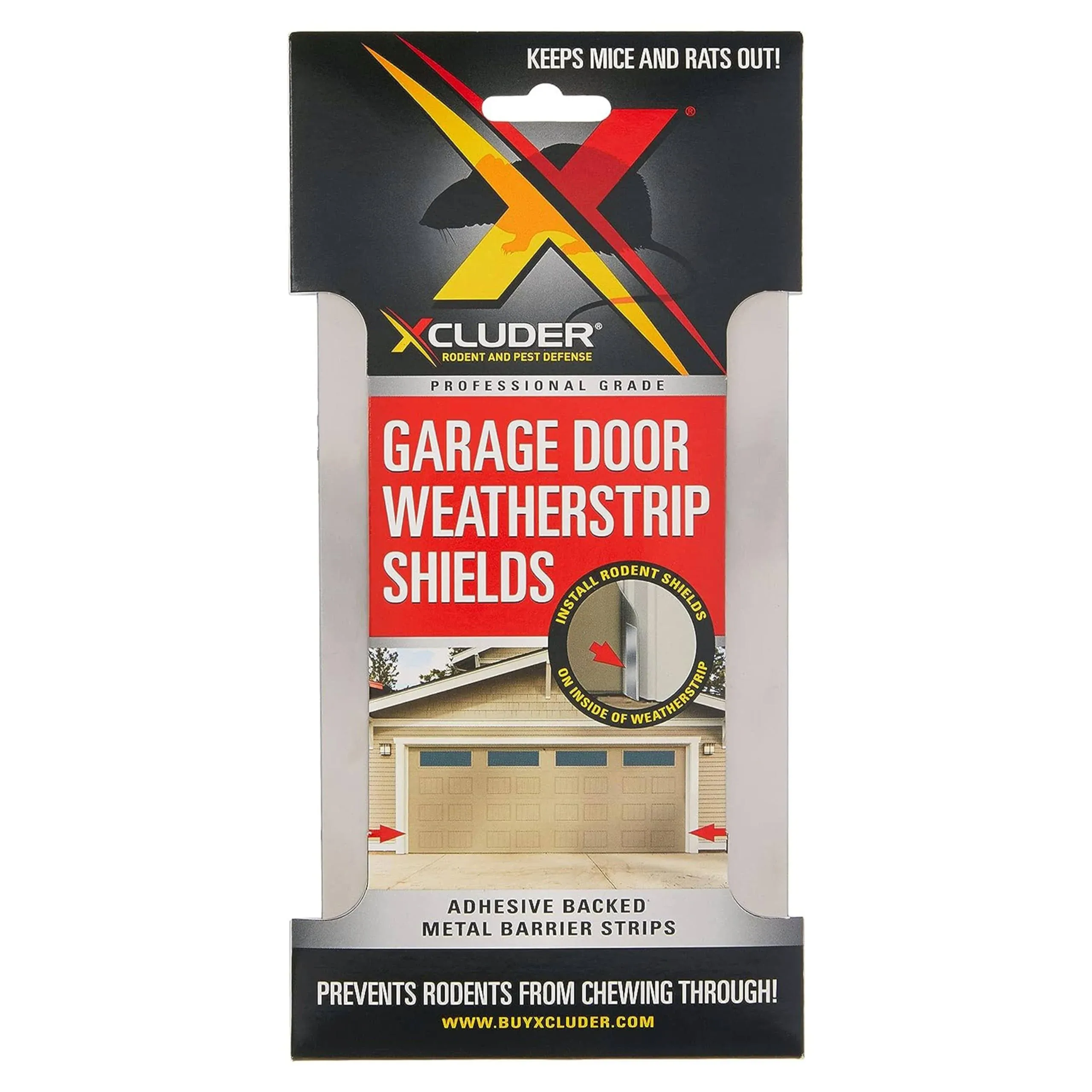 Xcluder Stainless Steel Garage Door Rodent Shield