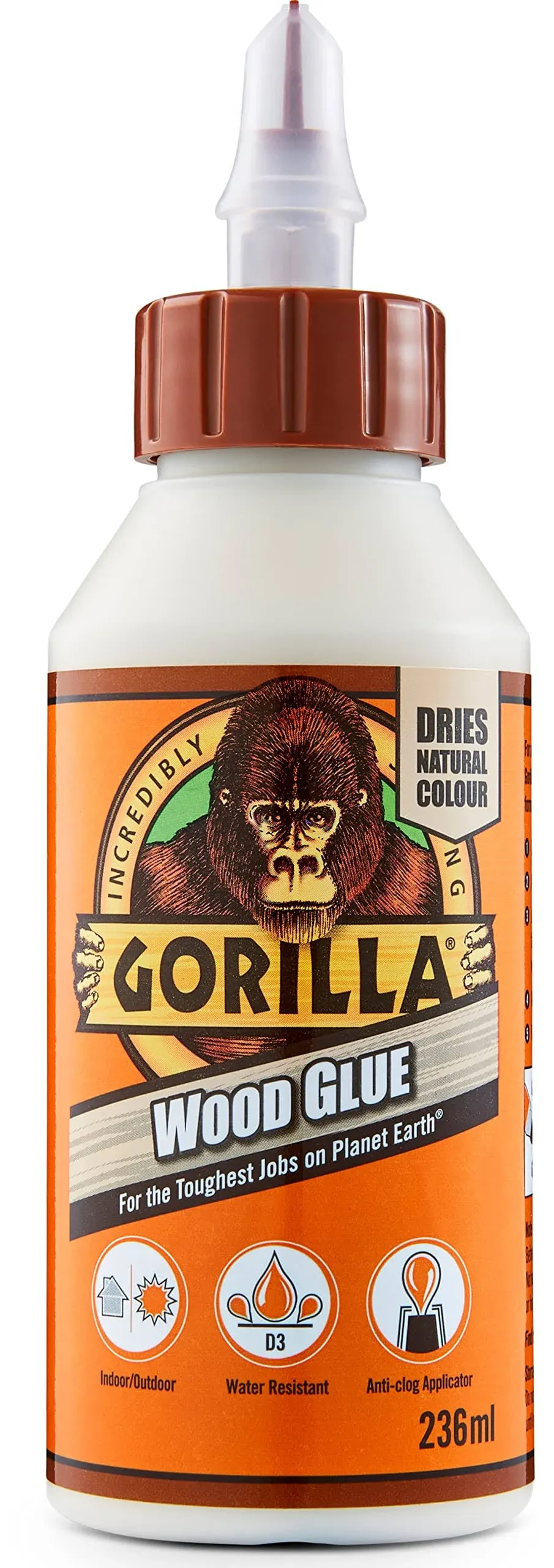 236ml Gorilla Waterproof Wood Glue