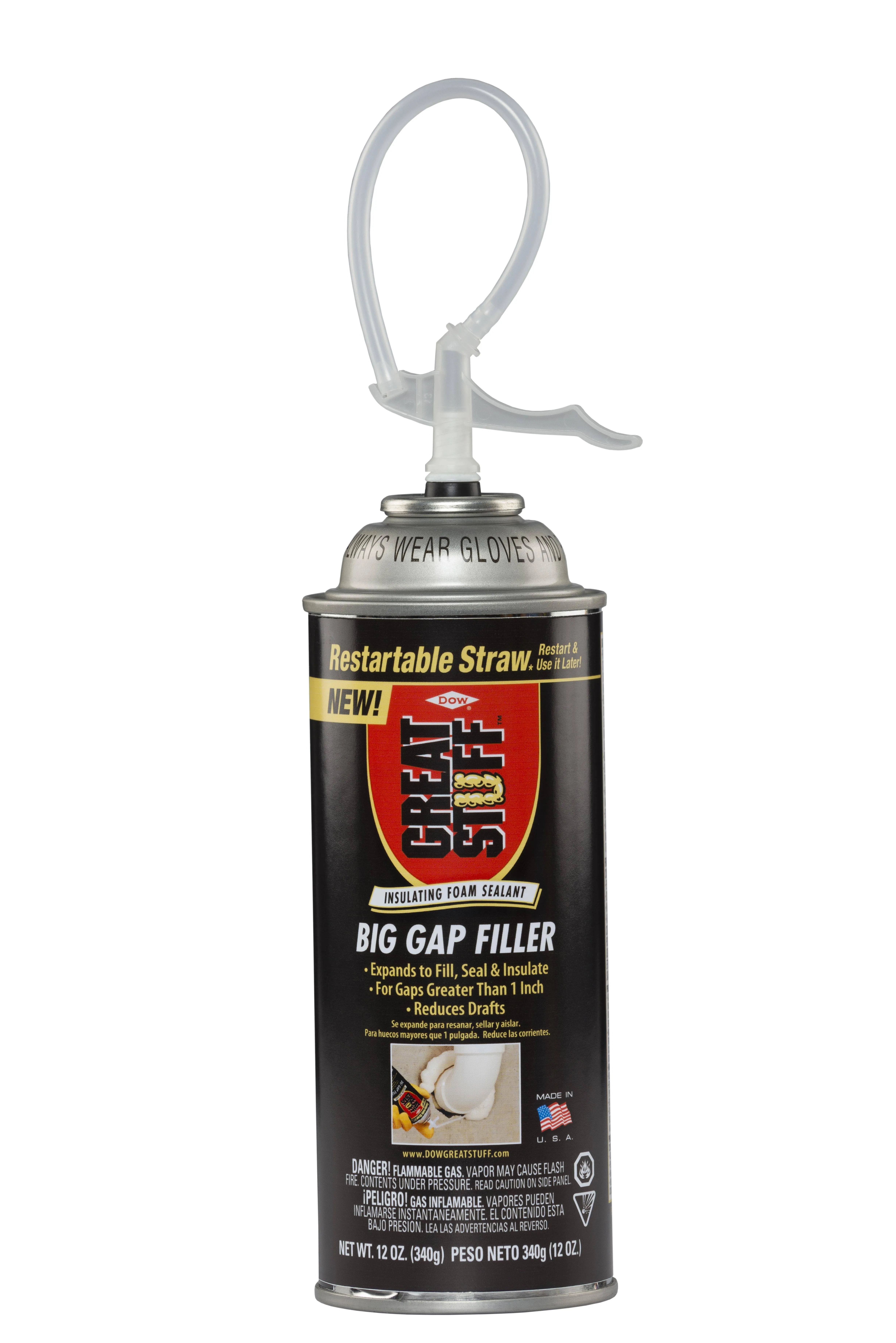 Great Stuff 99108861 Insulating Foam Sealant, 12 oz Can