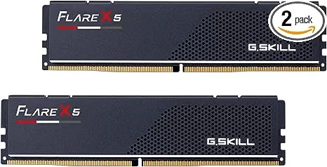 G.Skill Flare X5 Series 32GB (2 x 16GB) DDR5-6000 PC5-48000 CL36 Dual Channel Desktop Memory Kit F5-6000J3636F16GX2-FX5 - Black