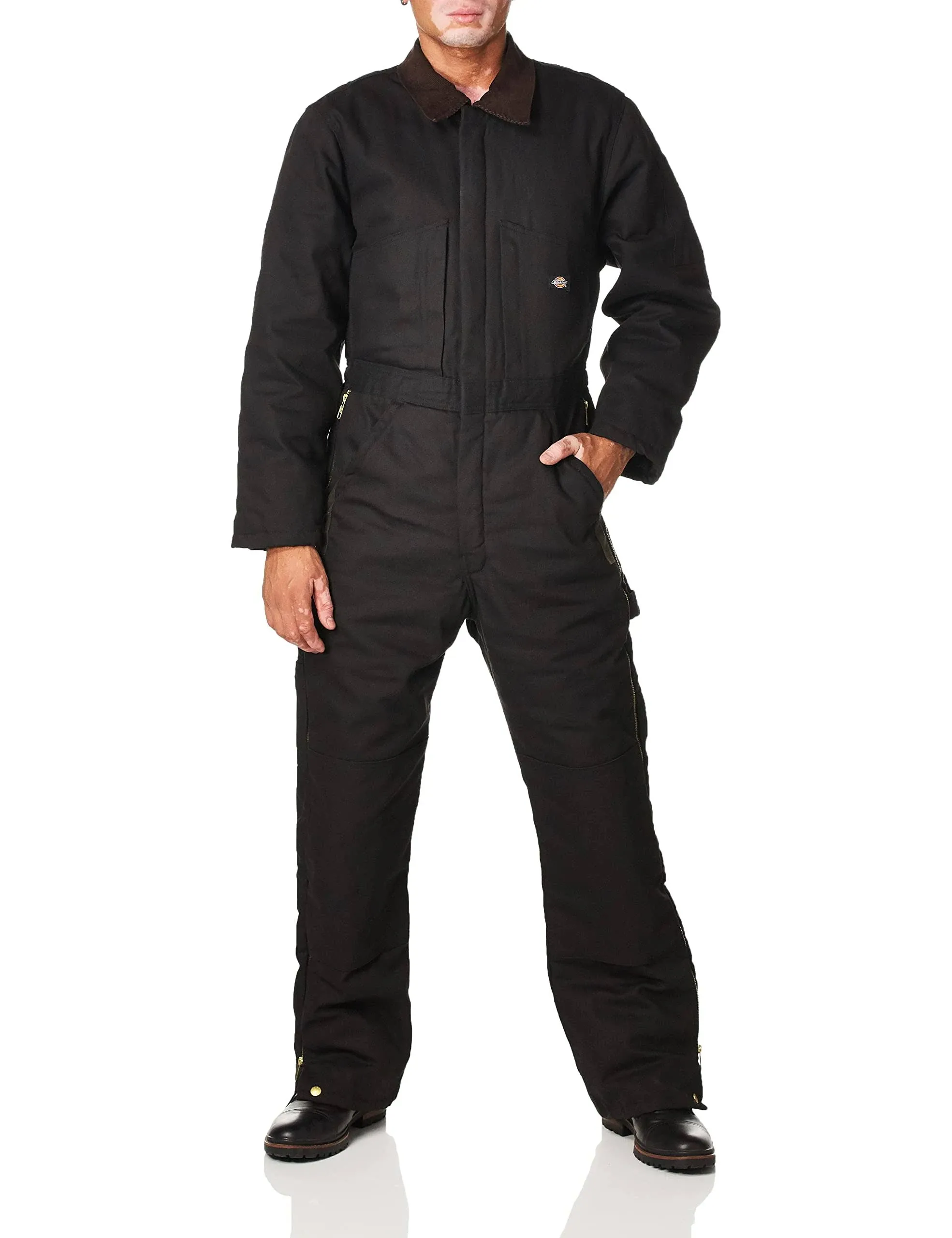 NWT Dickies Men Duck Front Insulated Coverall Workwear Black Size XLR $120 GG018