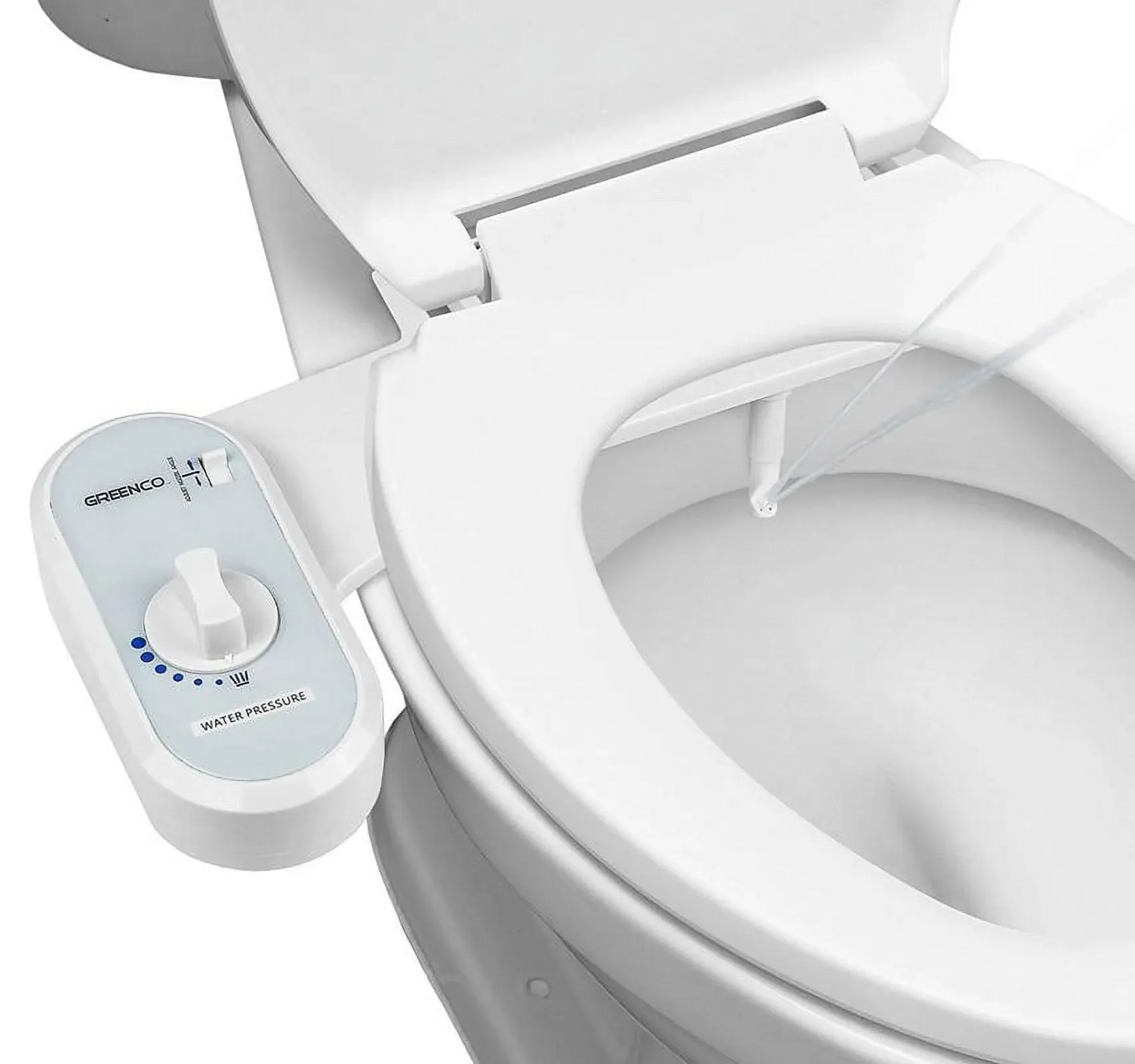 Greenco Bidet Fresh Water Spray Non-Electric Mechanical Bidet Toilet Seat Attachment