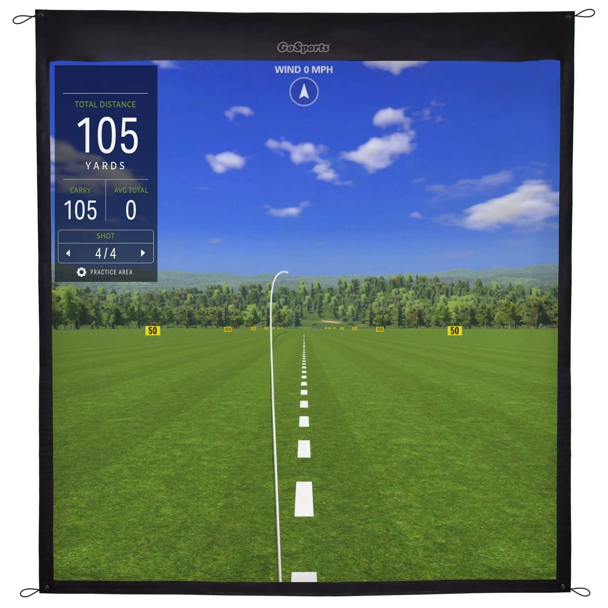 GoSports Golf Simulator Impact Screen - 7 ft