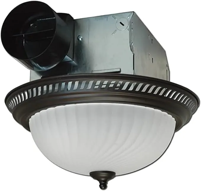 70 CFM 4 Sone Ceiling Mounted Exhaust Fan with Dual Light Sockets