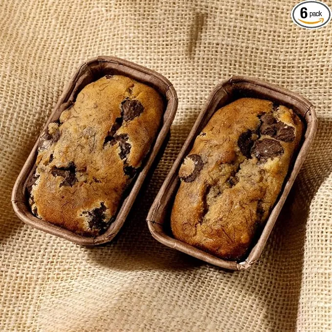 Gourmet Banana Bread by Sweetness Central, Baked Fresh for Each Order, Made with Belgian Chocolate Chips, The Perfect Dessert & Holiday Gift, Individually Wrapped to Arrive Soft & Moist, 6 Pack